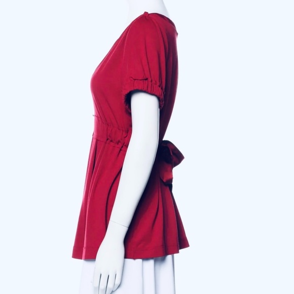 MARC JACOBS Gorgeous V-neck Drop Waist Sash Tie Top - SO PRETTY! - Picture 4 of 8